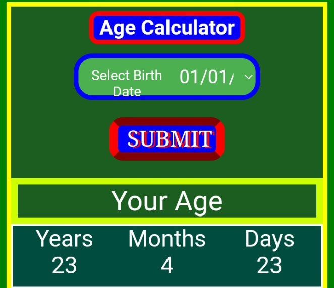 Age-Calculation  Free online tools. 
  